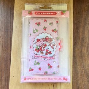Hello kitty x strawberry shortcake phone case